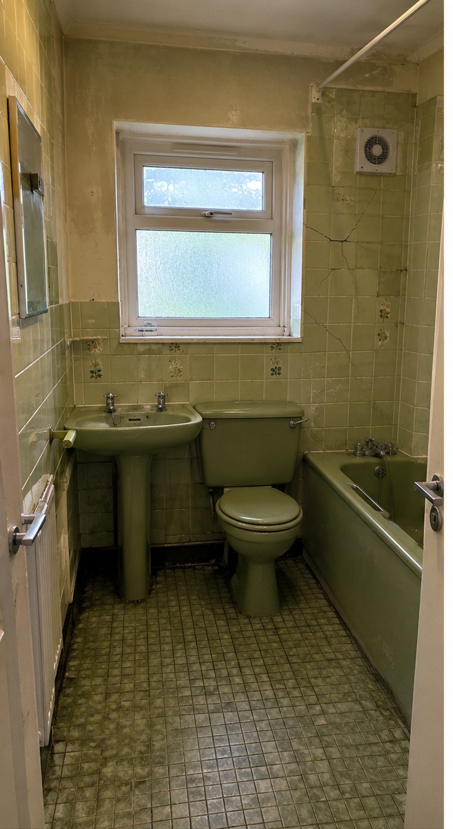Bathroom before renovation