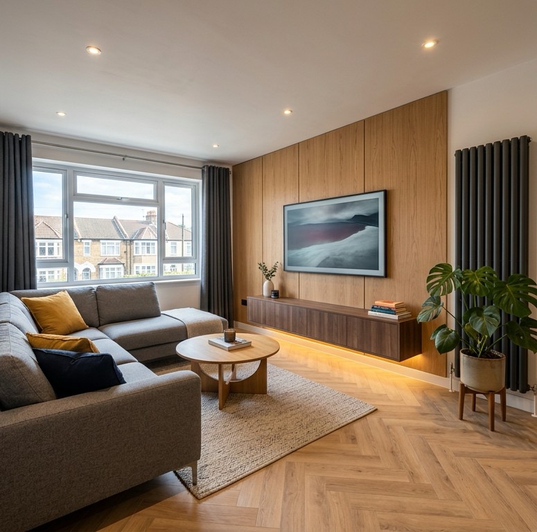 Living room after renovation