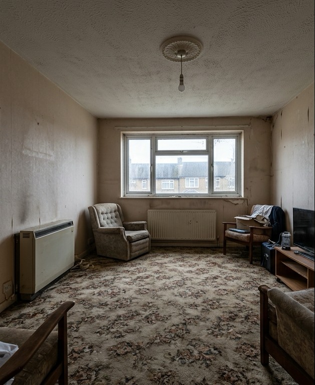 Living room before renovation